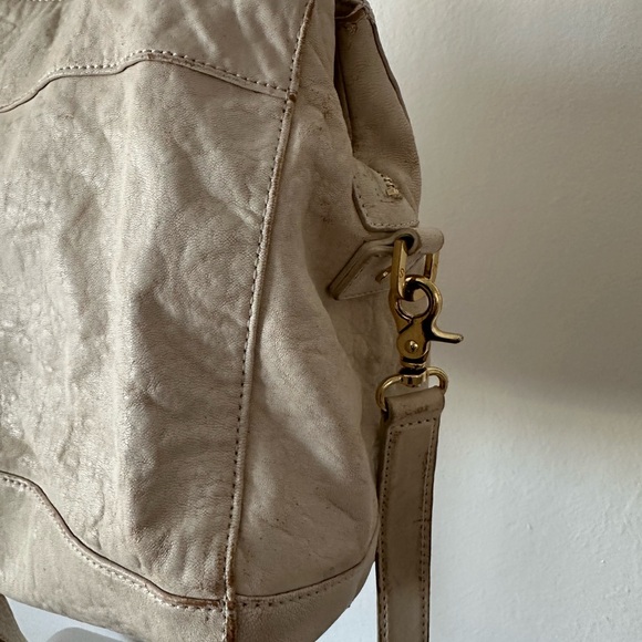 Tory Burch Distressed Pebble Leather Satchel - Picture 4 of 17